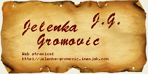 Jelenka Gromović vizit kartica